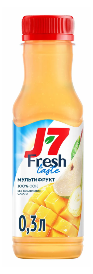 Дж7 Сок Мультифр Мяк 0.3л ПЭТ 6Х ДП НД