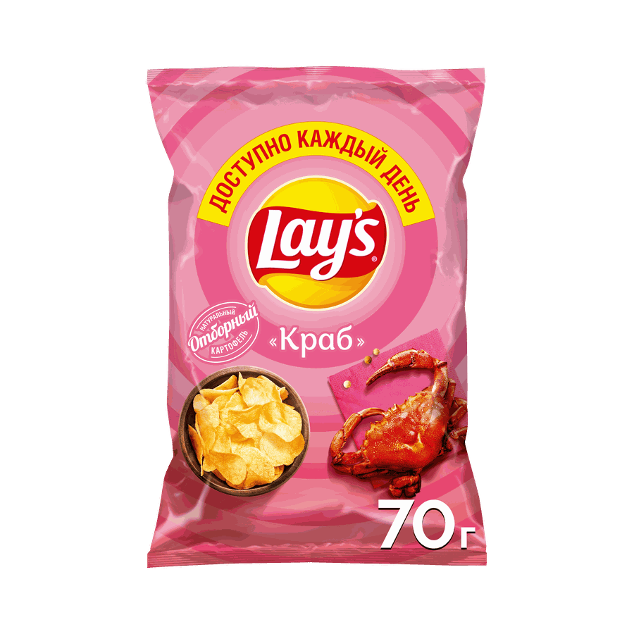 Лейз Краб 70г 25Х ДСП