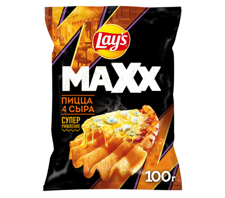 Лейз МАХХ Пицца 4 Сыра 100г 20Х ДСП