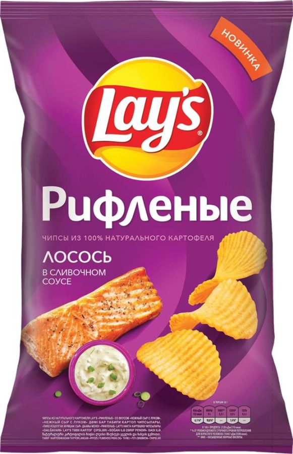 Лейз Рифл Лосось Сливоч Соус 140г 19ХДСП