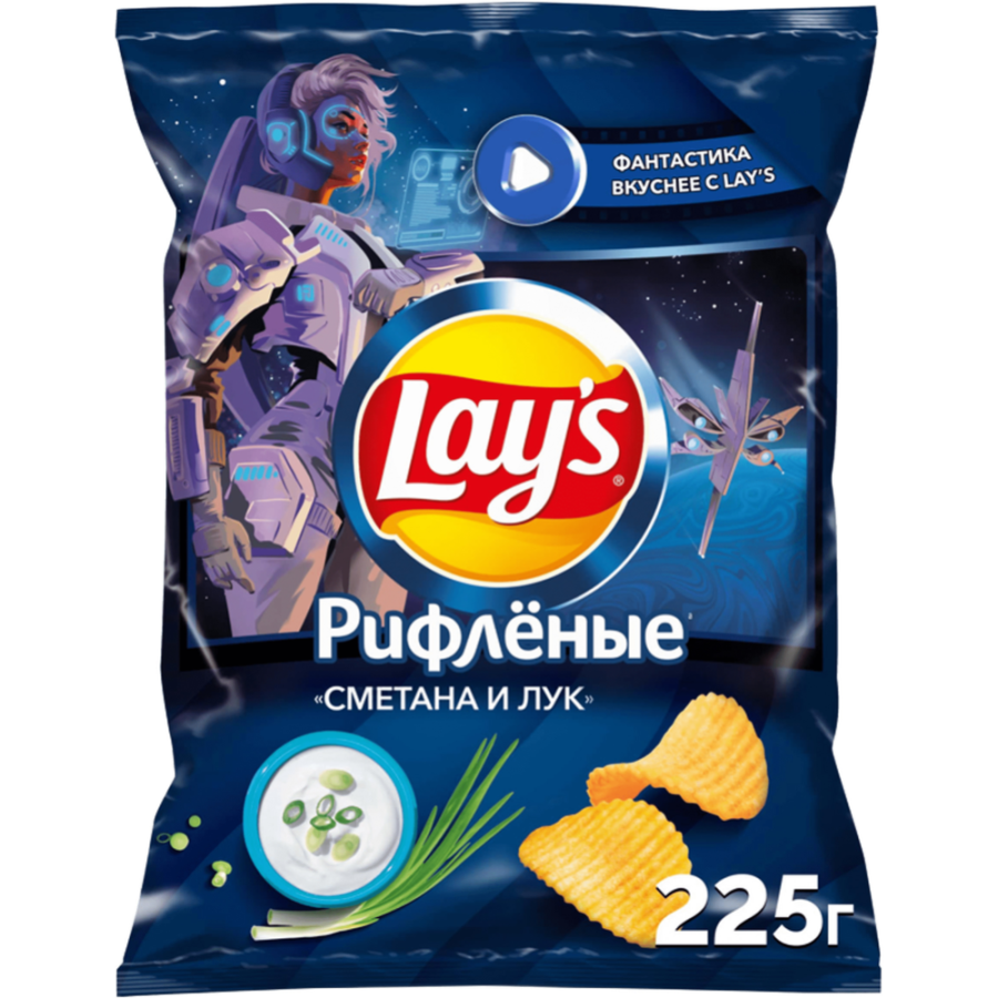 Лейз Сметана Лук 225г 14Х ДСП