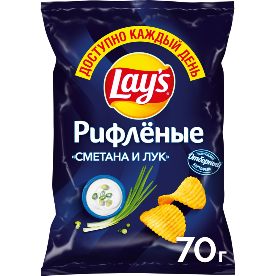 Лейз Сметана Лук 70г 25 ДСП