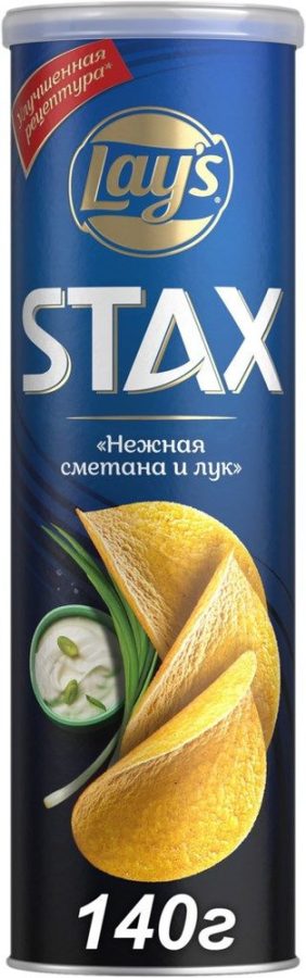 Лейз Стакс Нежн СметЛук 140г 9Х ДСП