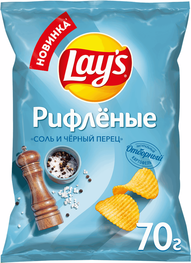 Лейз Риф Соль и чёрный перец 70г 25Х ДСП